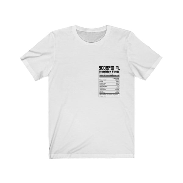 Scorpio Nutrition Facts T-shirt